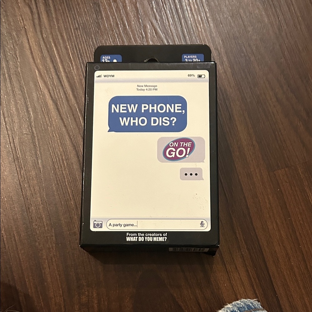 New Phone, Who Dis? Card Game - Black and Blue